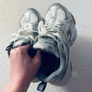 Reebok Gray and White Sneakers